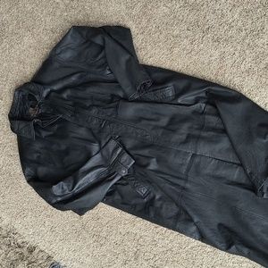 Byrnes & Baker Leather Trench XL